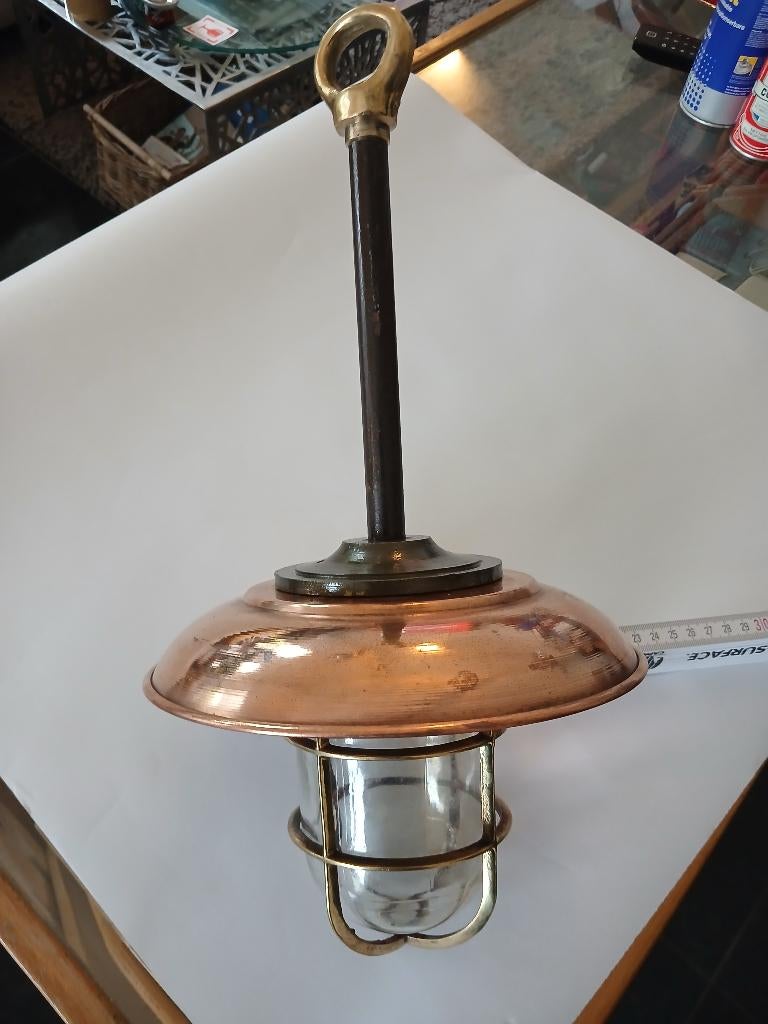 Lampe marine en cuivre, Enlèvement ou Envoi