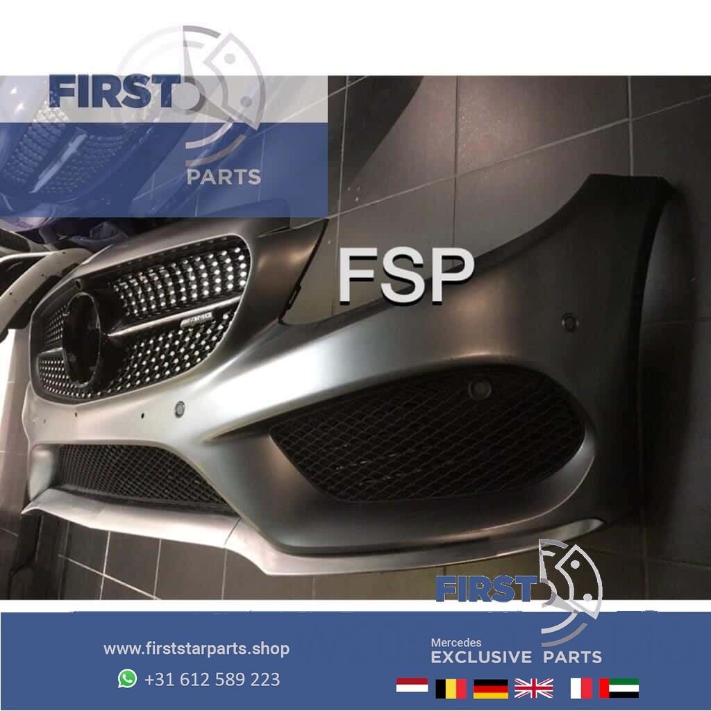 W205 C205 C43 AMG Voorbumper compleet origineel Mercedes C K, Auto-onderdelen, Gebruikt, -, Voor, Ophalen of Verzenden