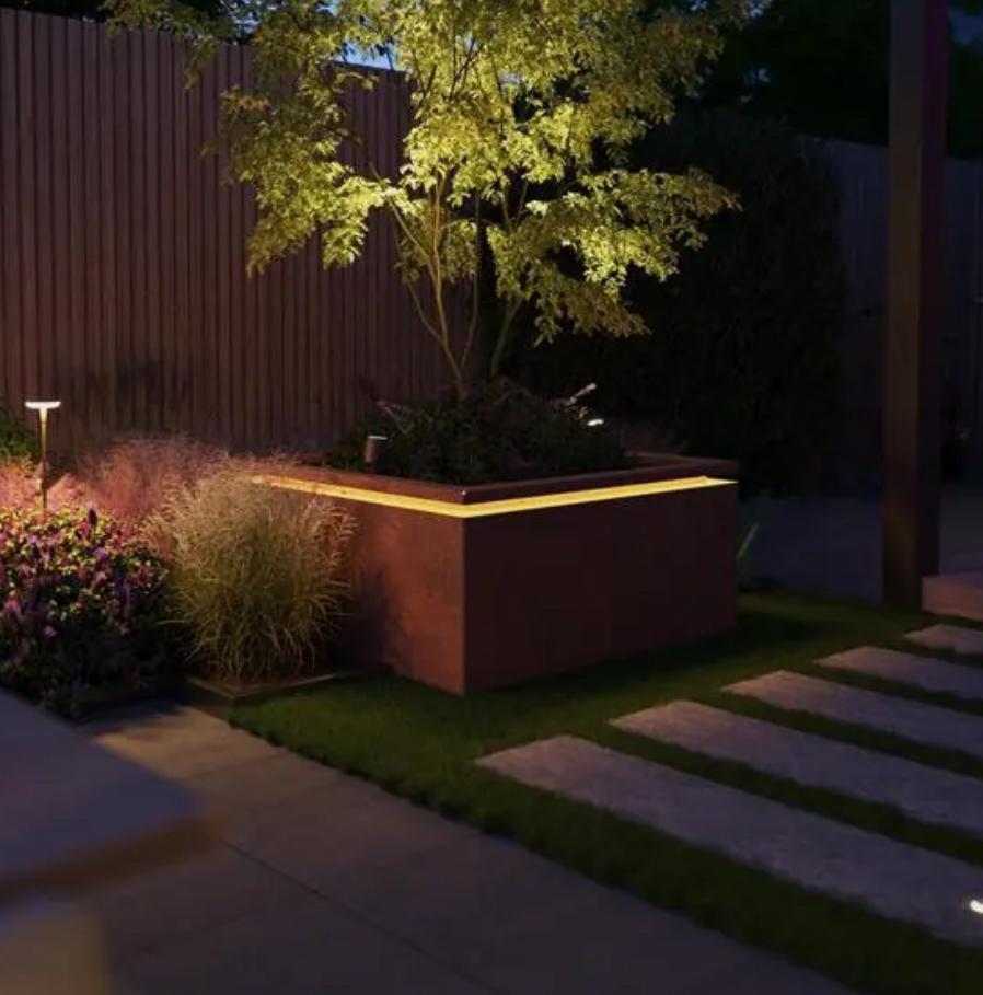 Bacs à fleurs avec éclairage LED, Enlèvement, Neuf