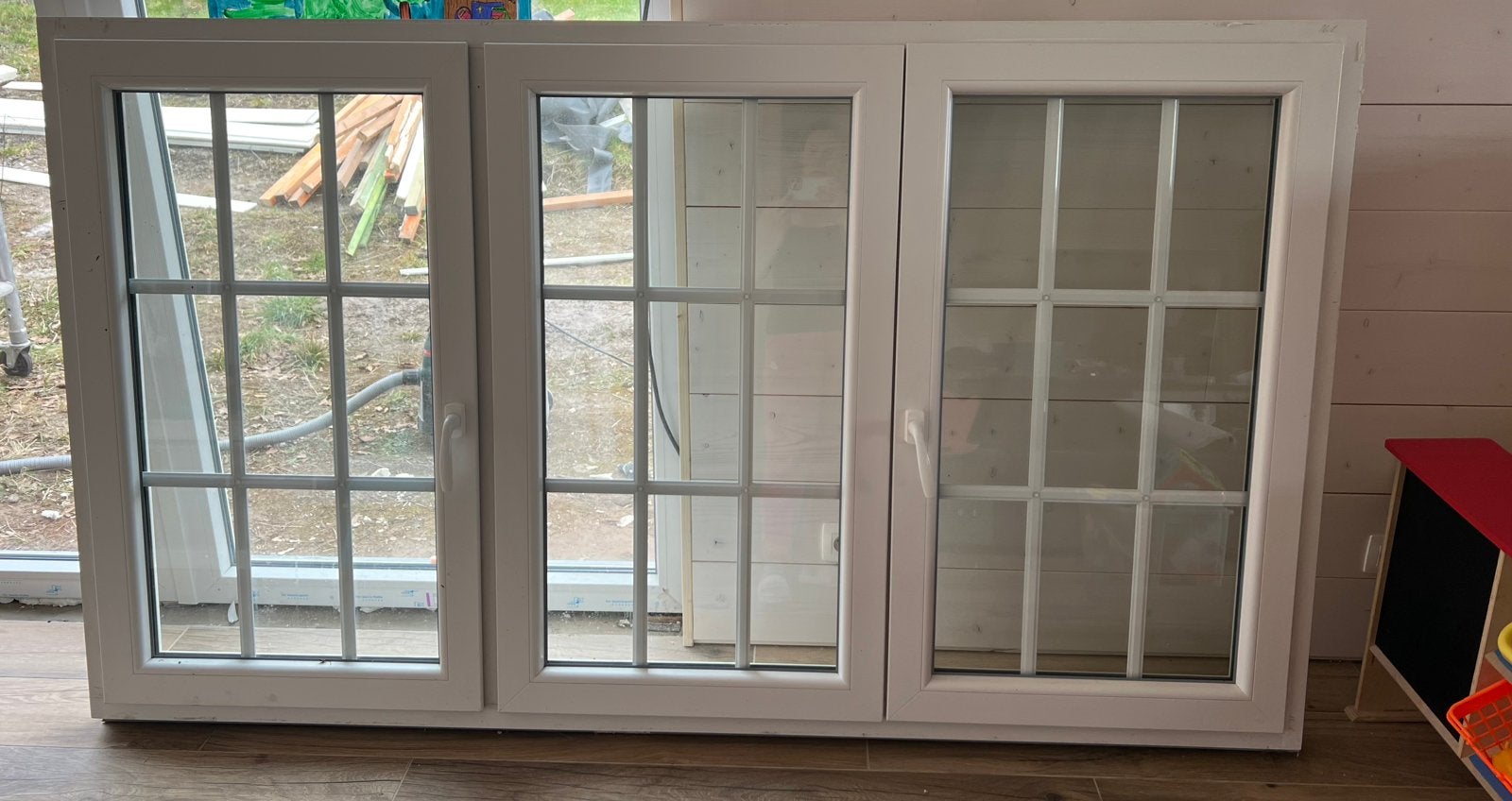 Châssis double vitrage ouvrant 2165 mm x 1240 mm et 72 mm, Enlèvement, Comme neuf