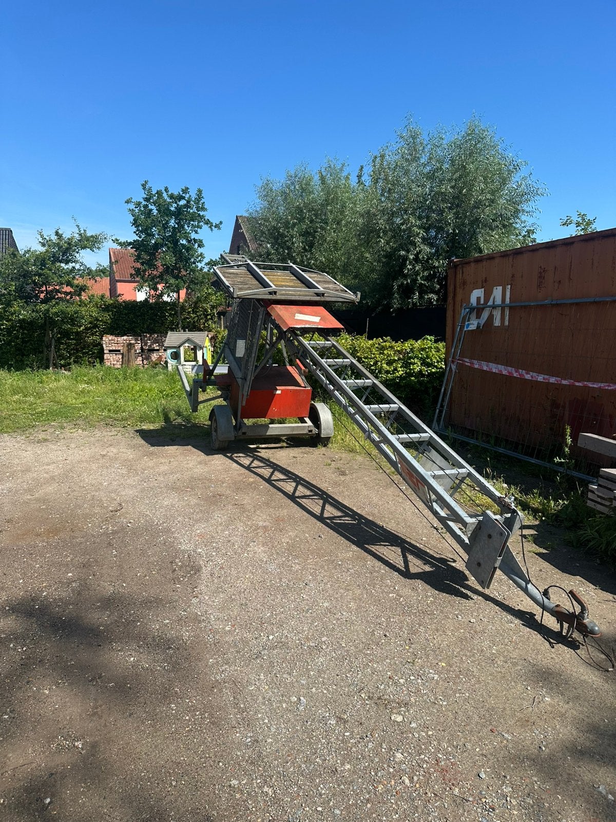 Ascenseur de chantier avec cage, Enlèvement, Utilisé, Ascenseur de chantier