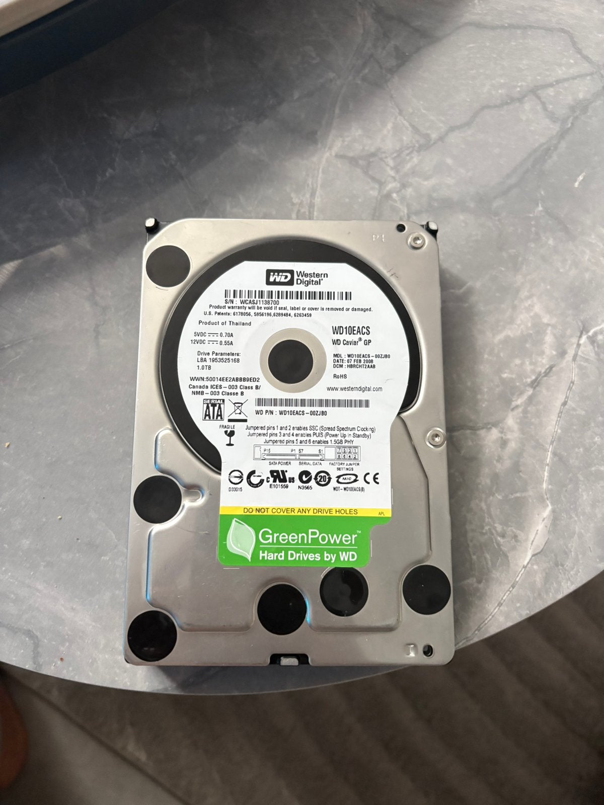 Hard deivers bu Wd 1tb, Computers en Software, Harde schijven, Ophalen, Zo goed als nieuw