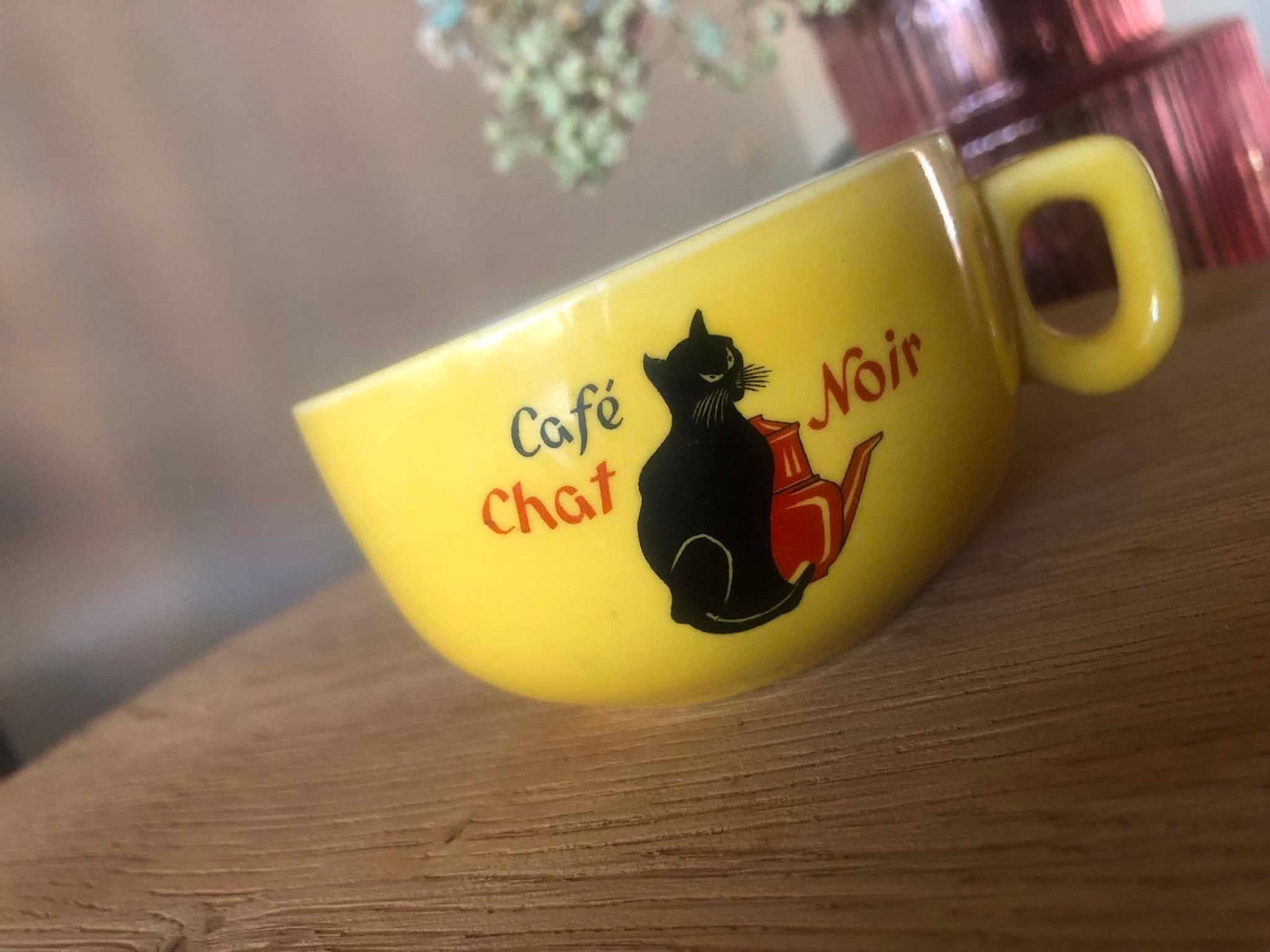 Zwarte kat koffietas villeroy boch chat noir, Ophalen of Verzenden, Zo goed als nieuw