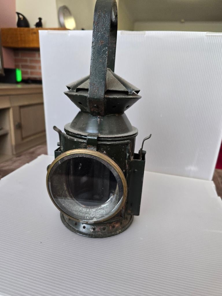 Antieke spoorweglamp van 1945, Ophalen, Gebruikt, Trein, Overige typen