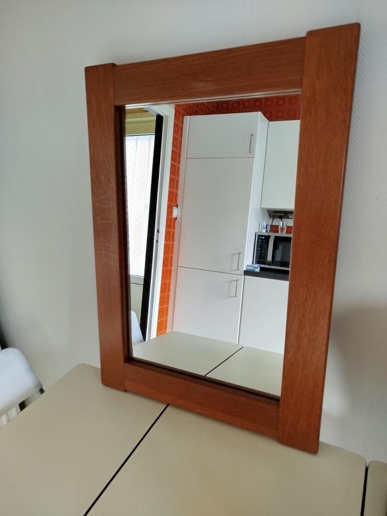 Miroir de caractère en bois massif, Enlèvement