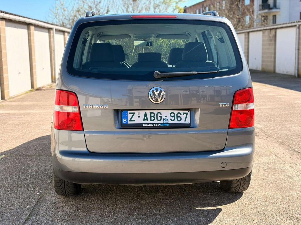 Volkswagen Touran 1.9 TDi Highline 7 Place, Autos, Argent ou Gris, Achat, 105 ch, 4 portes