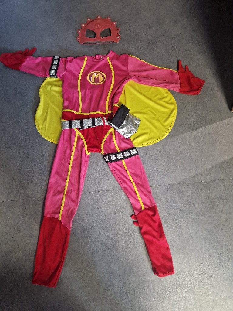 Verkleedkledij Mega Mindy, maat 6-8 jaar, Ophalen of Verzenden, Gebruikt, 122 t/m 128, Meisje