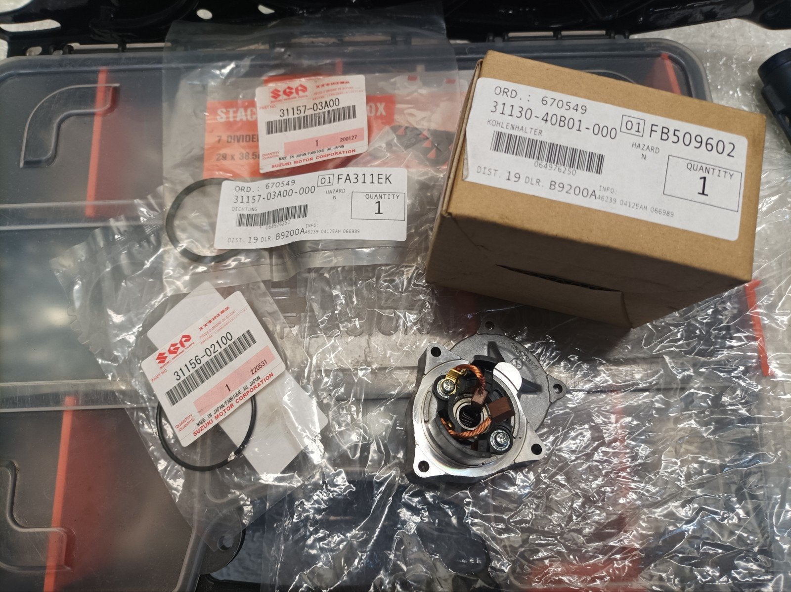 Suzuki lt80 starter revisie Koolborstel houder en dichtingen, Enlèvement ou Envoi