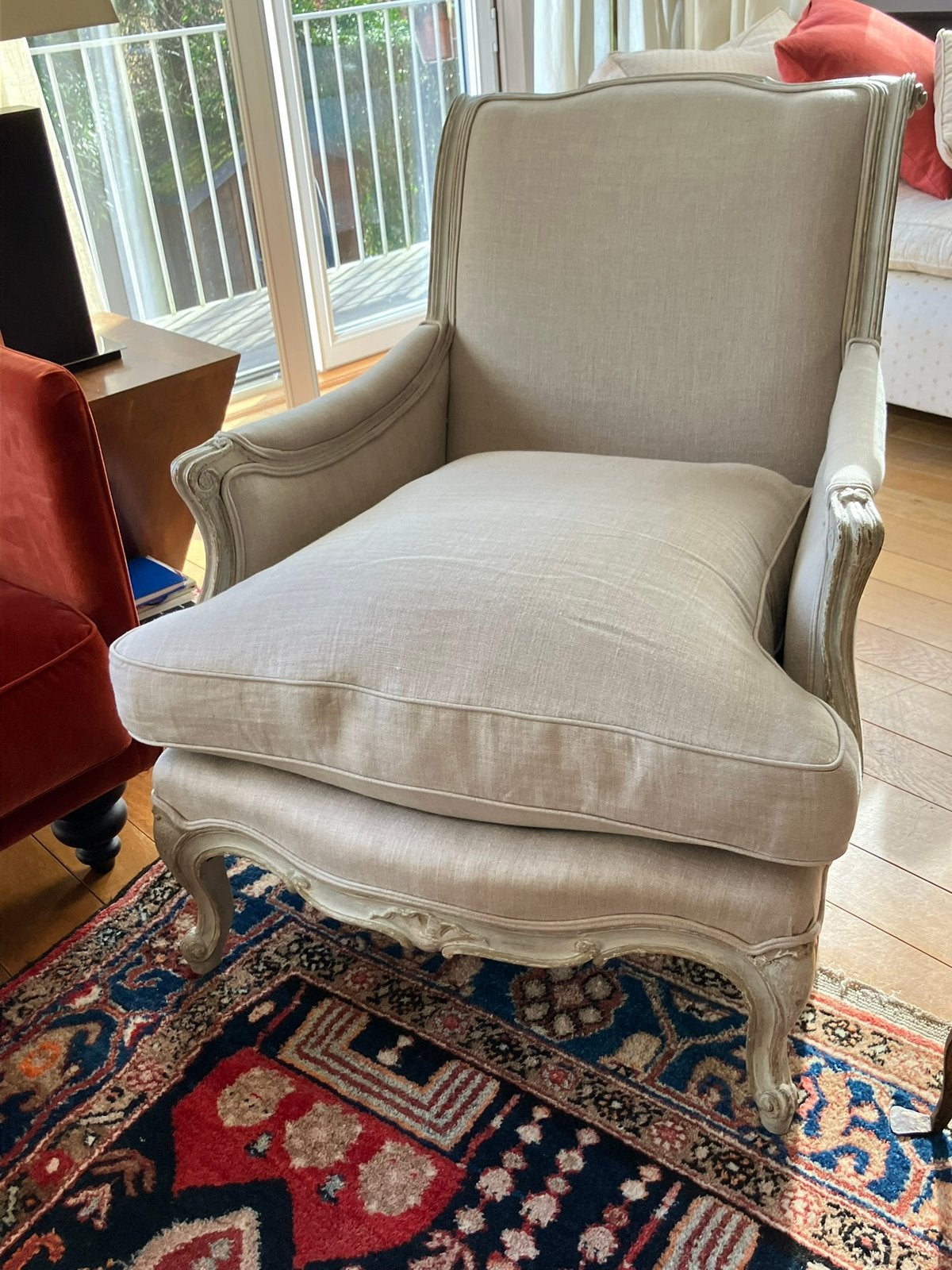 Sofa en bergères te koop, samen of afzonderlijk, Huis en Inrichting, Zetels | Zetels, Zo goed als nieuw, Rechte bank, Driepersoons
