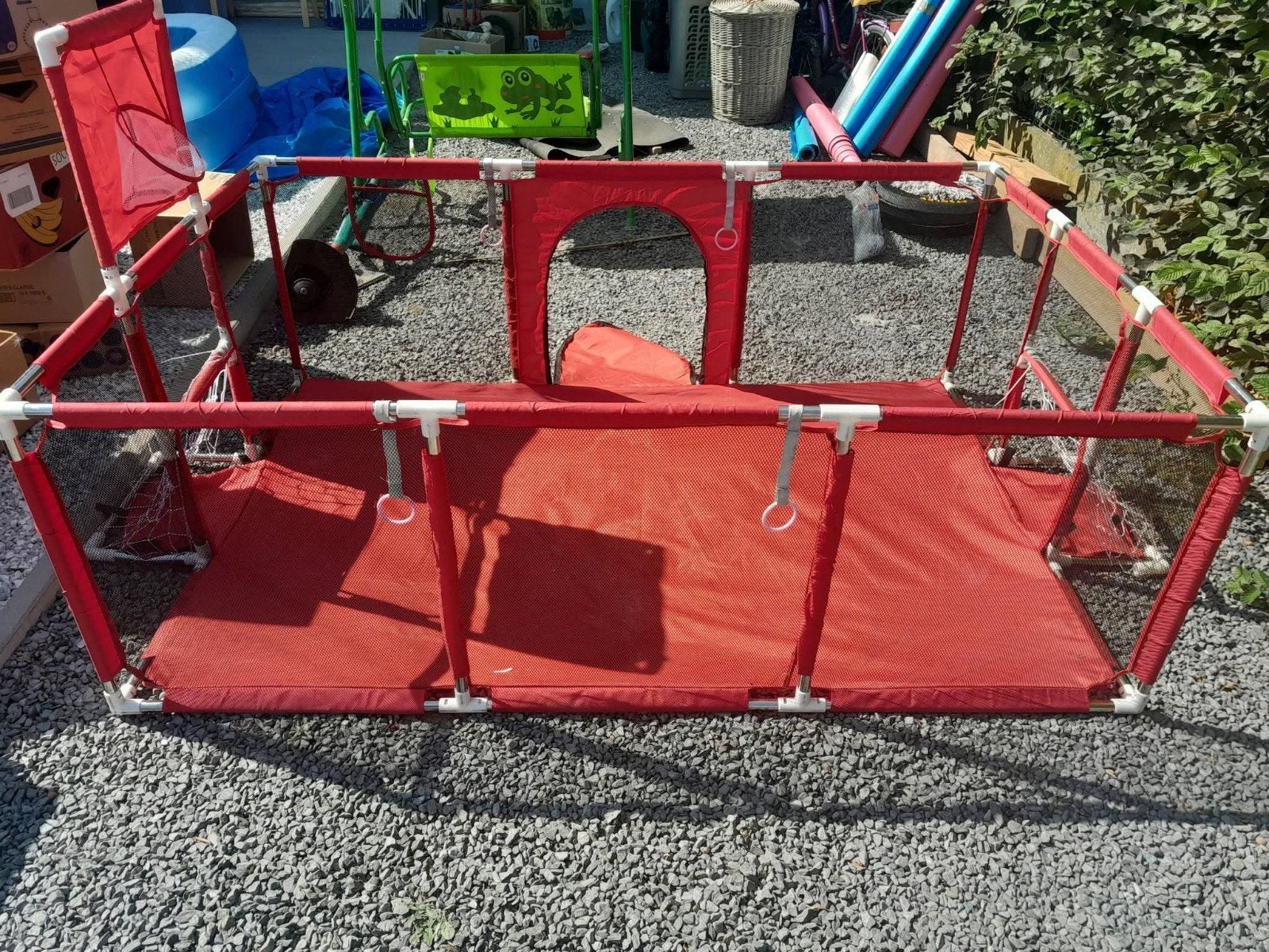 ballenbad met basketbalring, Kinderen en Baby's, Speelgoed | Buiten | Speeltoestellen, Ophalen, Zo goed als nieuw