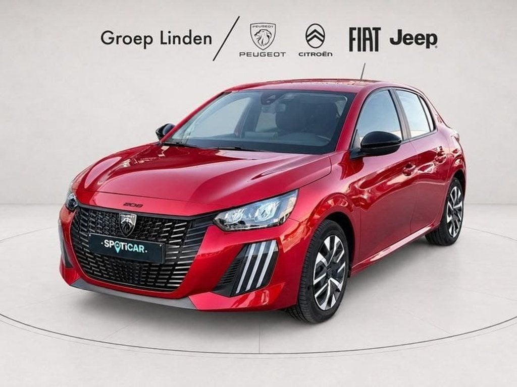 Peugeot 208 *AC*CARPLAY* 1.2 Benz 75pk Active, 75 pk, Zwart, Elektrische buitenspiegels, Bedrijf