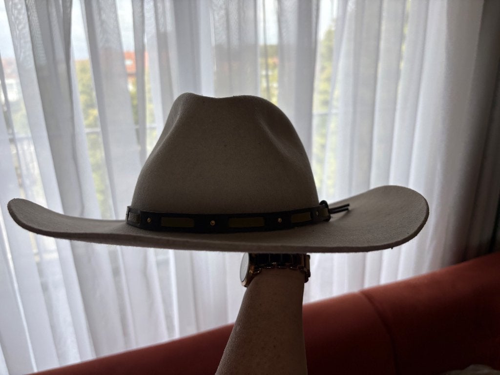 Chapeau de cowboy Stetson original — Laine  (taille 57), Andere, Enlèvement, Porté, 57 cm (M, 7⅛ pouces) ou moins