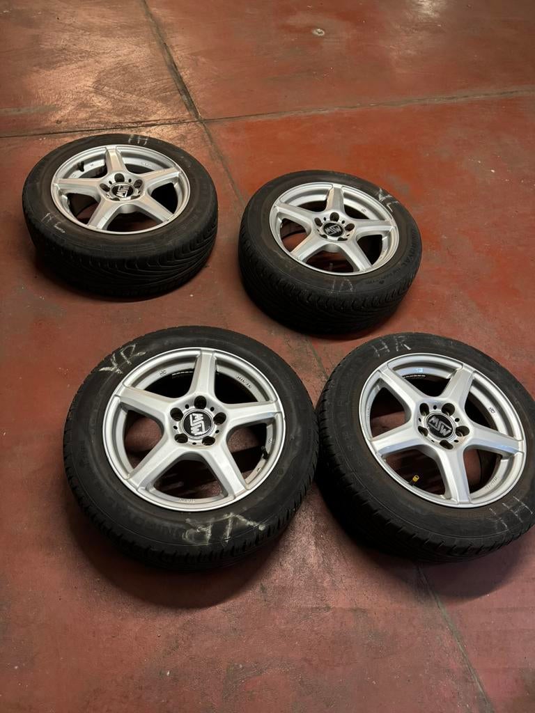 Jantes alu 16” 5x112  205/55 R16 VW Golf Audi Seat Skoda, Autos : Pièces & Accessoires, Pneus & Jantes, Enlèvement, 16 pouces