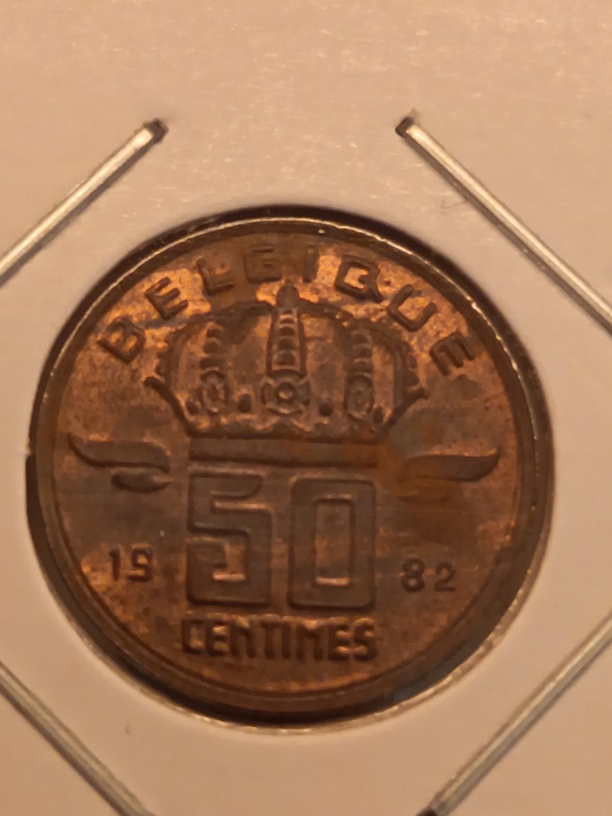 59 cent, 1982fr, groot hoofd, Postzegels en Munten, Munten | België, Ophalen of Verzenden