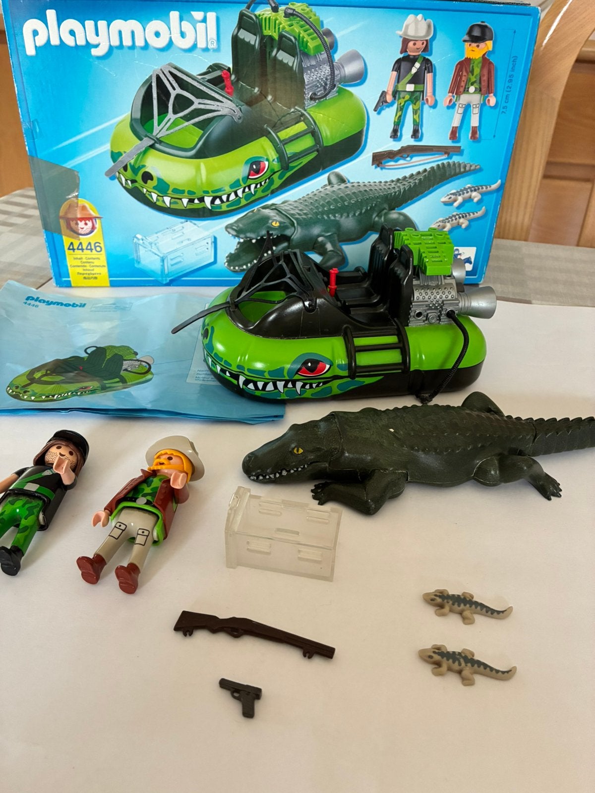 Playmobil gangster hovercraft 4446 en doos 4489, Ophalen, Zo goed als nieuw