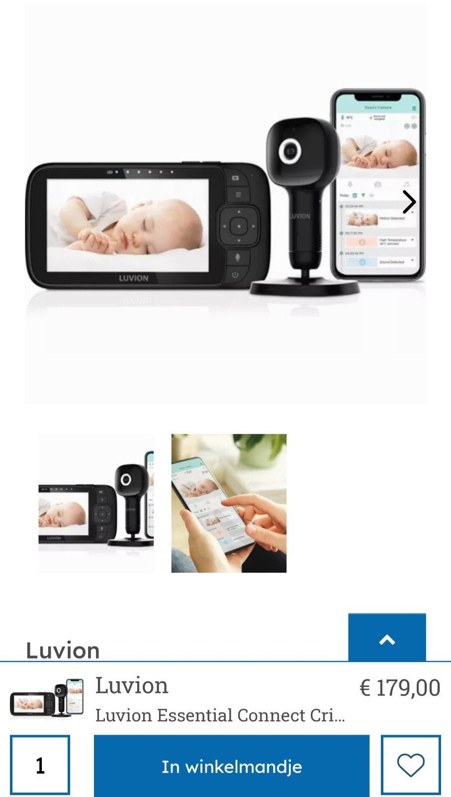Babyphone te koop (zo goed als nieuw), Ophalen
