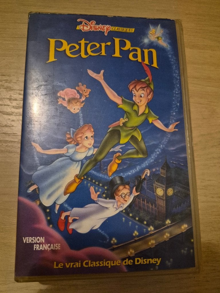 k7 vhs peter pan, Cd's en Dvd's, Animatie, Ophalen of Verzenden, Zo goed als nieuw, Frans