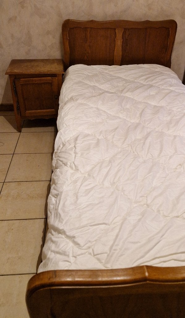 Eenpersoonsbed met kast, Huis en Inrichting, Slaapkamer | Bedden, Ophalen, Eenpersoons, 200 cm, 100 cm