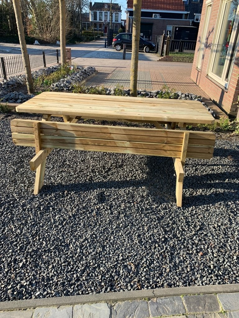 nieuwe sterke picknicktafels, Tuin en Terras, Picknicktafels, Nieuw, Ophalen of Verzenden, Inklapbaar, Rechthoekig