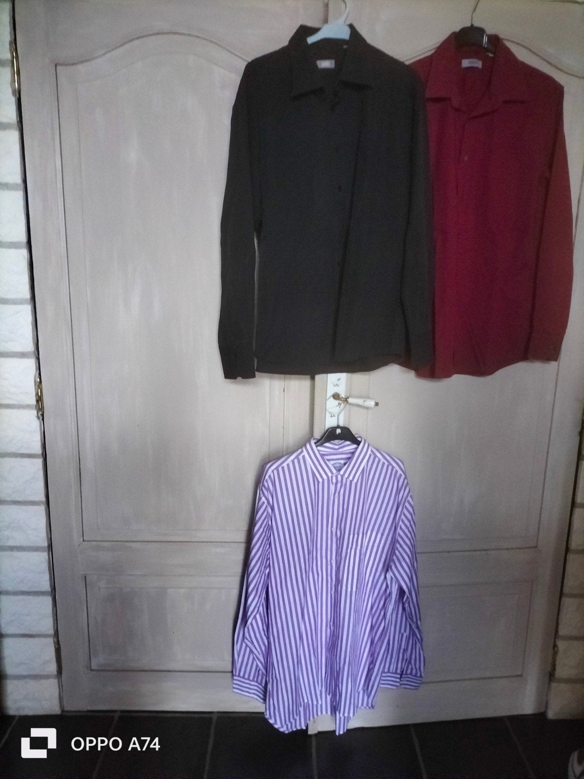 Lot de 3 chemises, Vêtements | Hommes, Chemises, Enlèvement, Blanc
