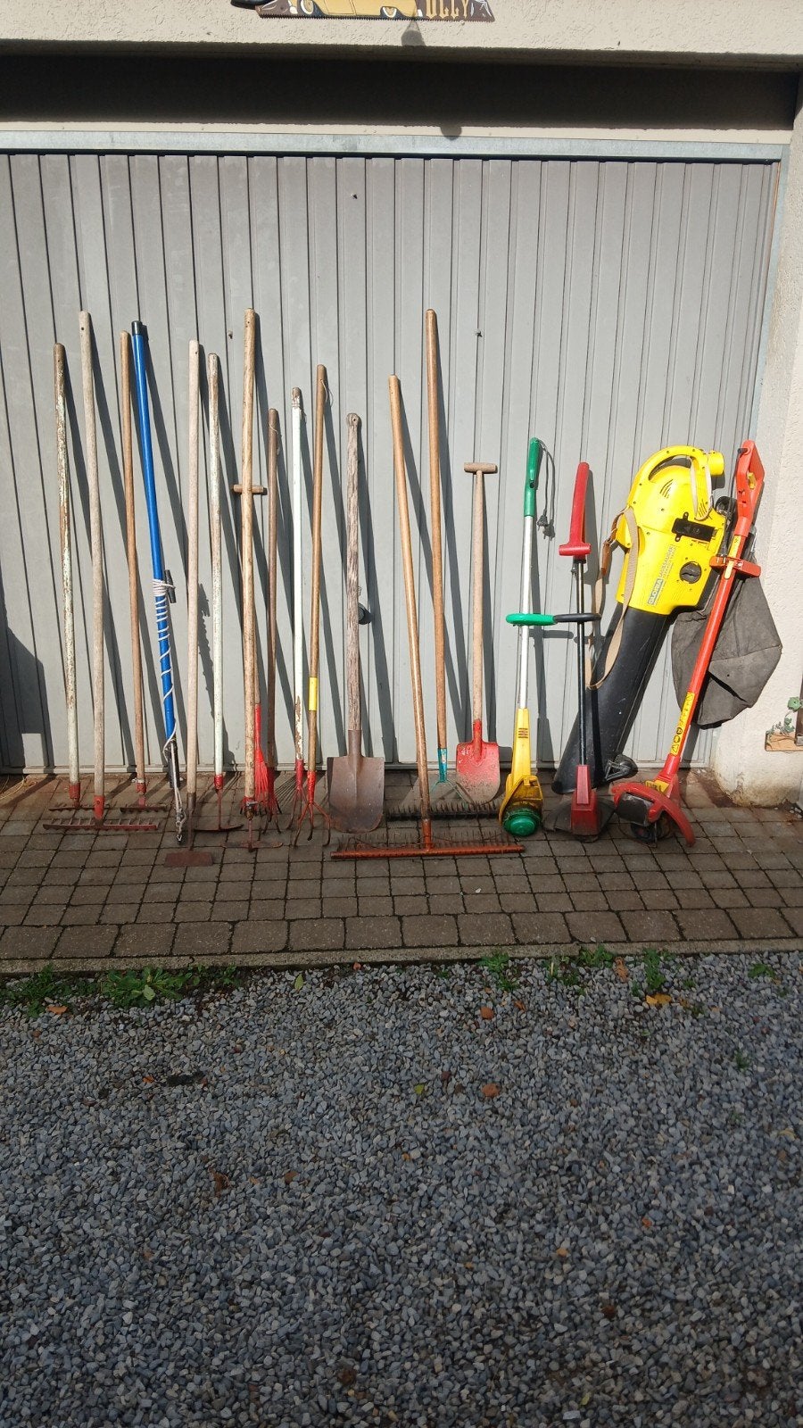 Lot tuingereedschap, tuinmateriaal, Ophalen, Schop