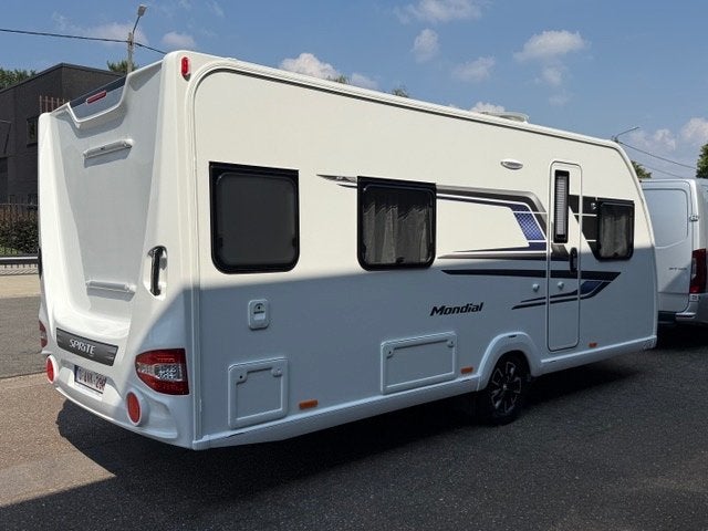 Sprite Mondial 490, Caravans en Kamperen, Caravans, Bedrijf, tot en met 4, 1250 - 1500 kg, Overige, Sprite, 2 aparte bedden, Omvormbare zithoek