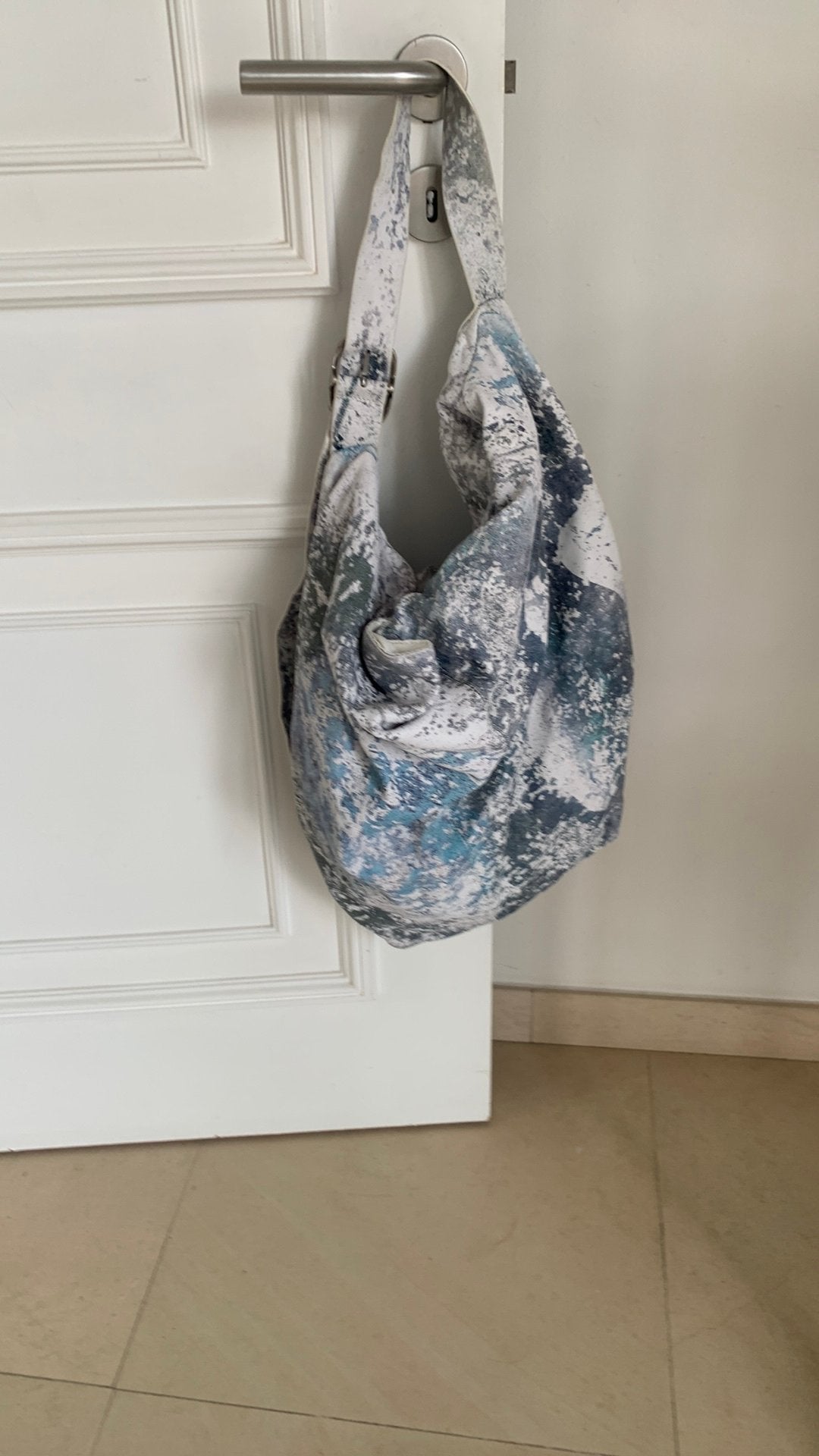 Damestas, Handtassen en Accessoires, Tassen | Schoudertassen, Blauw, Zo goed als nieuw, Leer, Ophalen