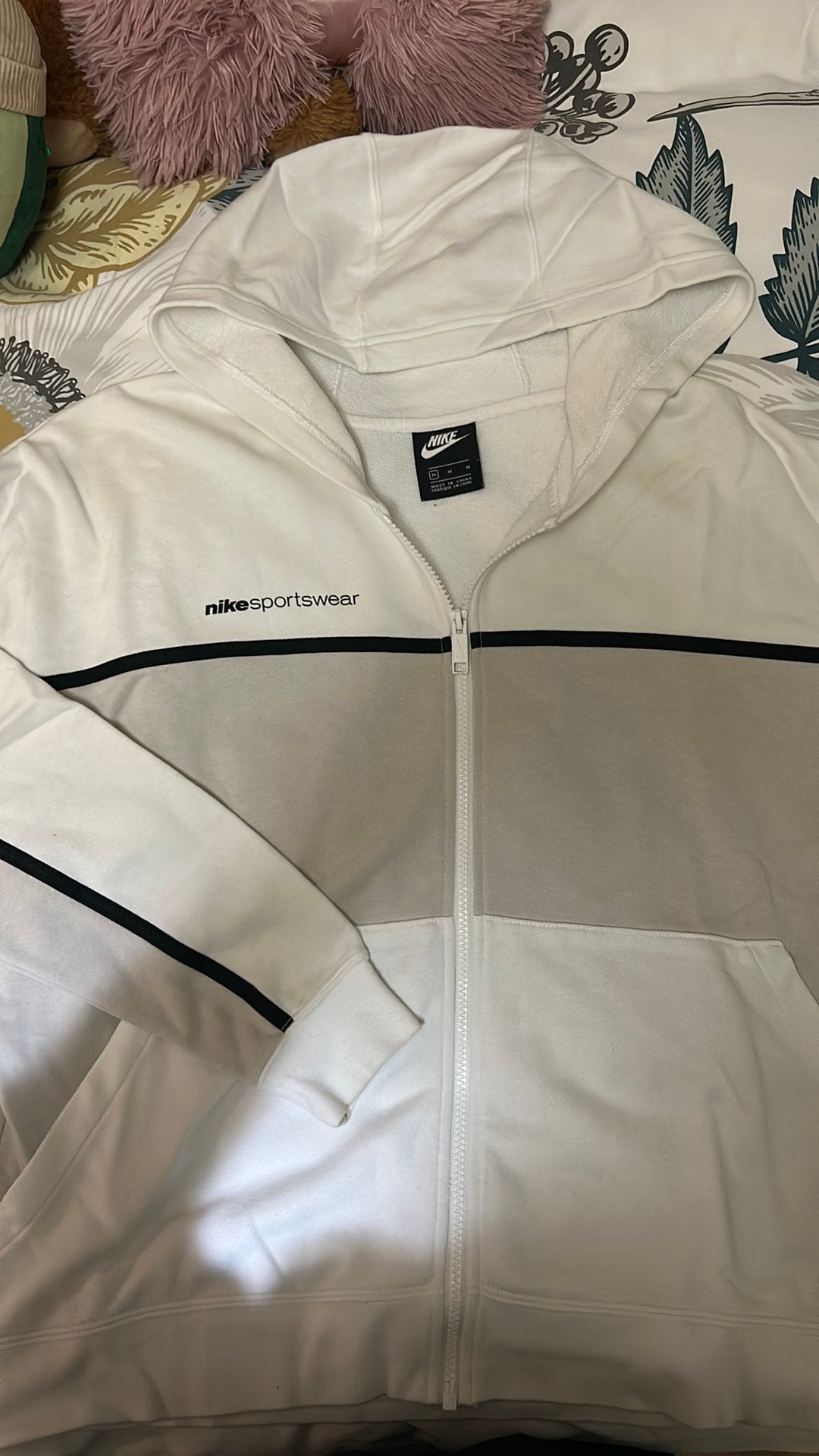 Witte Nike Sportswear-trui – Dames | Maat M, Kleding | Dames, Ophalen, Zo goed als nieuw, Maat 38/40 (M), Wit