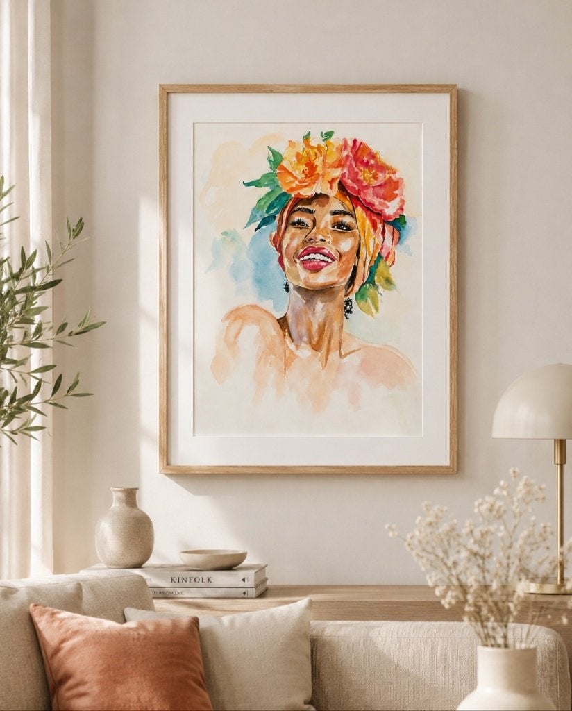 Watercolor paiting 24×32, Portret of Personen, Ophalen of Verzenden, Gesigneerd, Papier