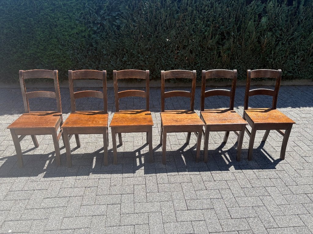 Chaises, Maison & Meubles, Chaises, Fermette, Brun, Enlèvement, Bois