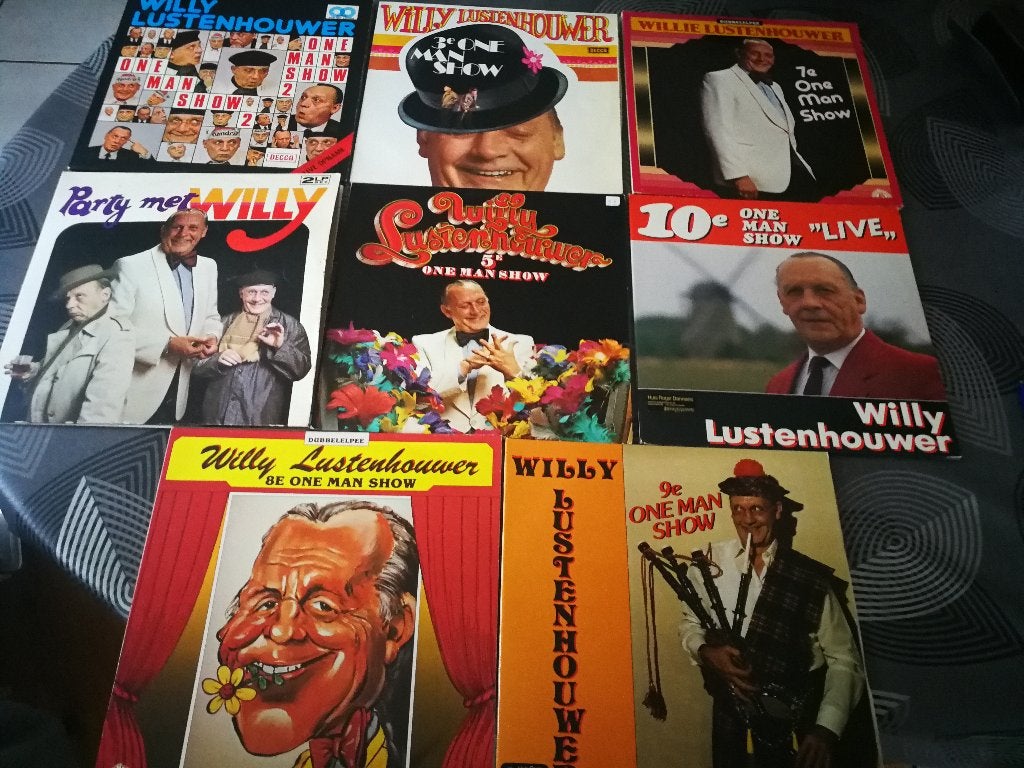 8 Dubbele LP's Willy Lustenhouwer, Ophalen, Gebruikt, LP