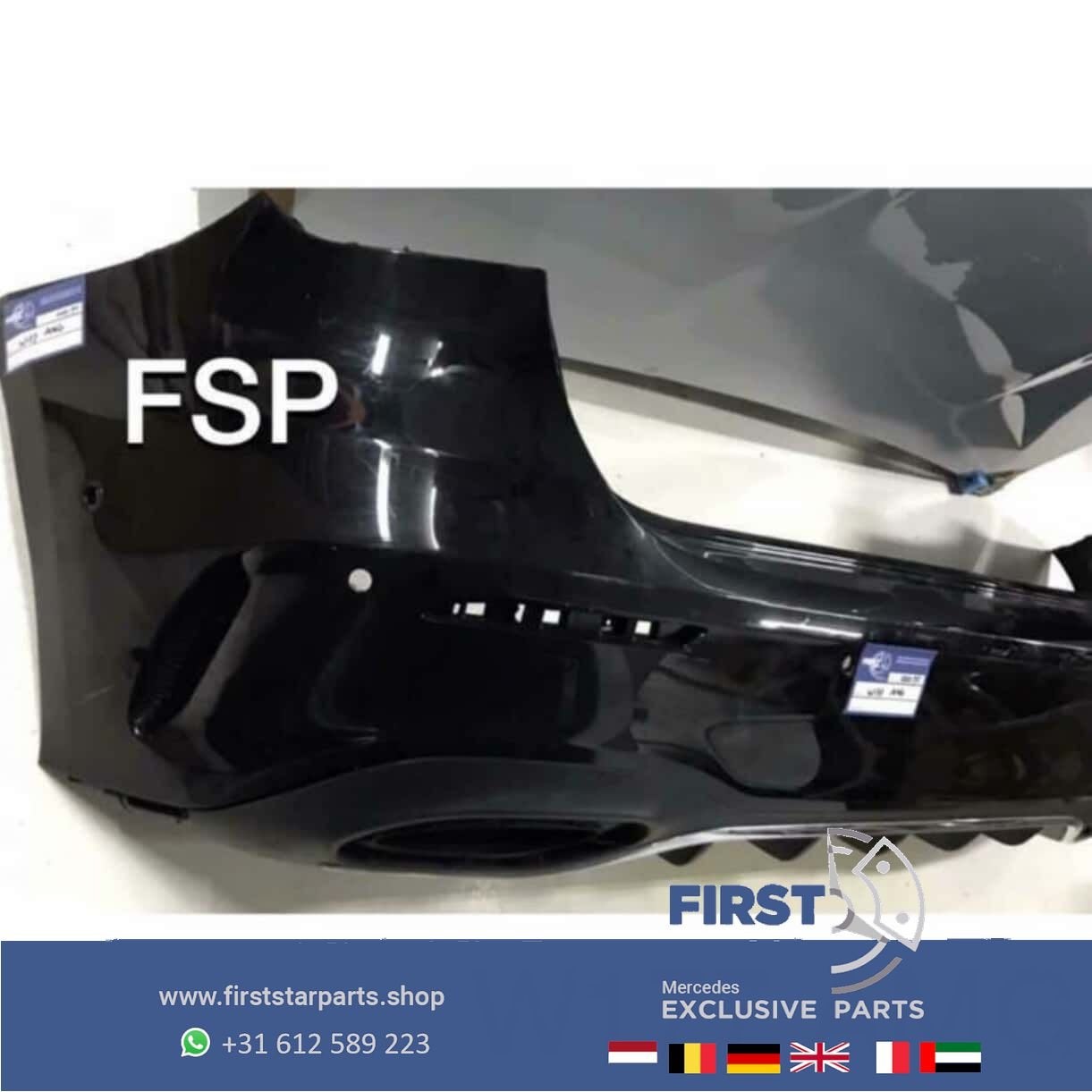 W177 AMG BUMPER PAKKET ZWART Mercedes A Klasse 2018-2021 ORI, Gebruikt, -, Ophalen of Verzenden, Bumper