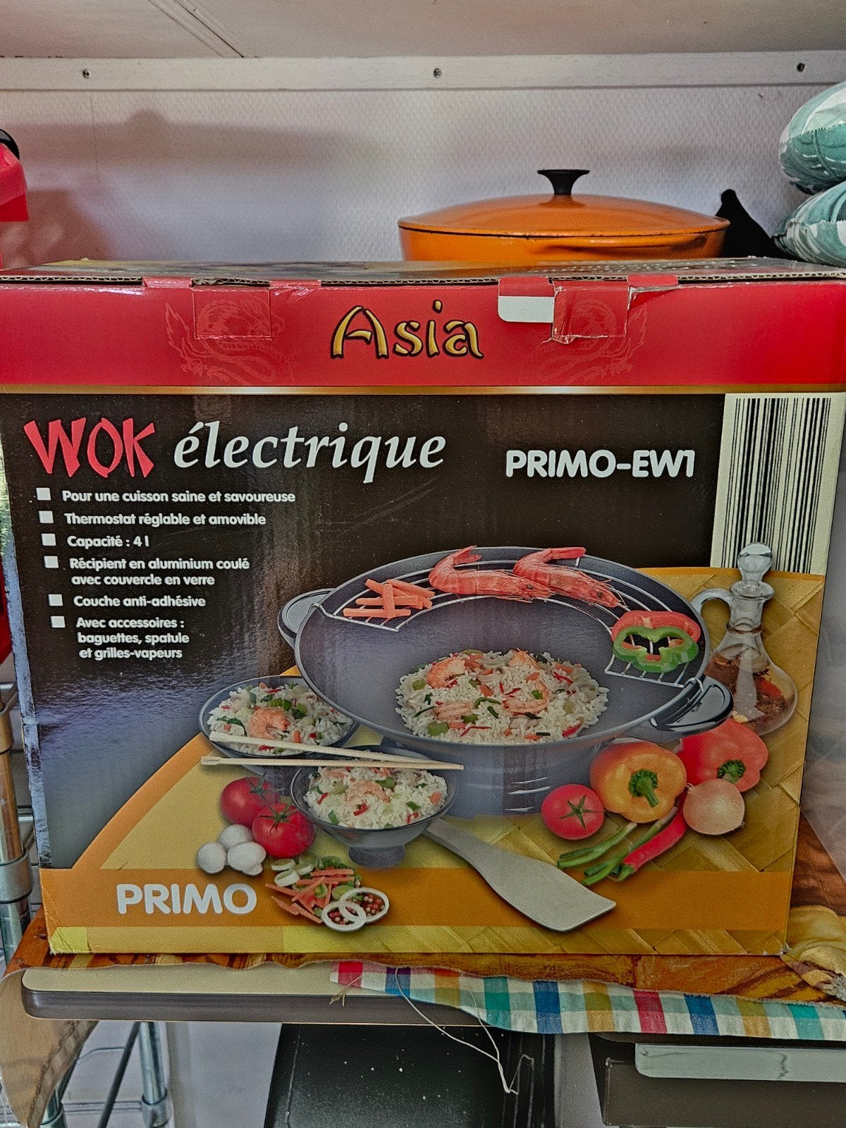 wok Electric, Maison & Meubles, Cuisine | Casseroles & Poêles, Enlèvement ou Envoi