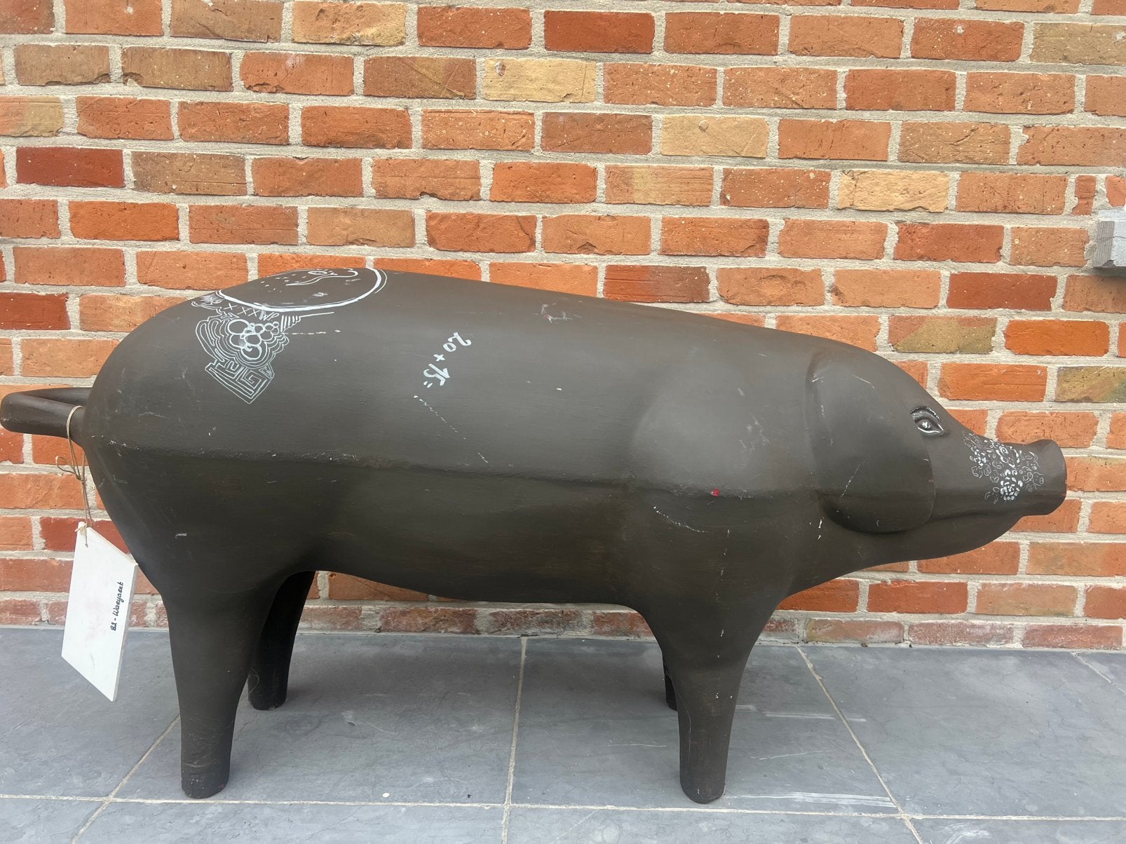 Levensecht decoratief kunstvarken, Enlèvement, Comme neuf