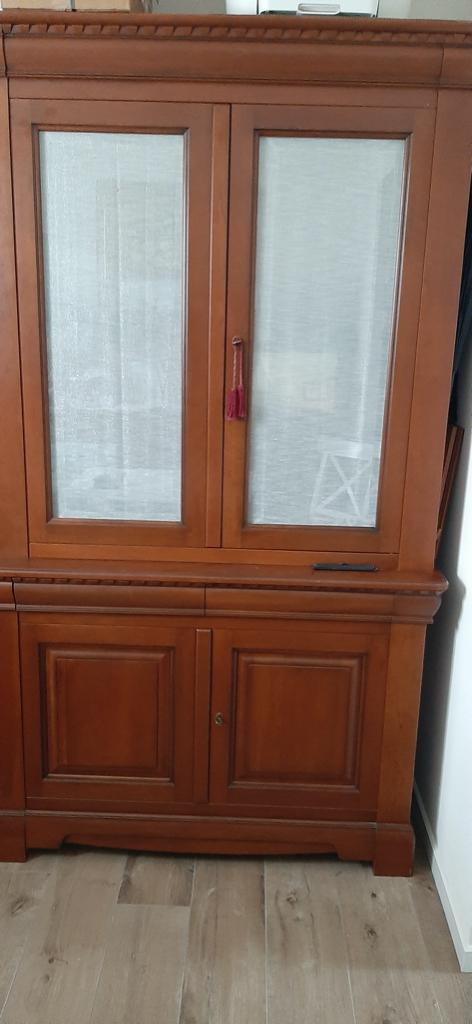 kast, Huis en Inrichting, Ophalen, Glas, Gebruikt, 200 cm of meer