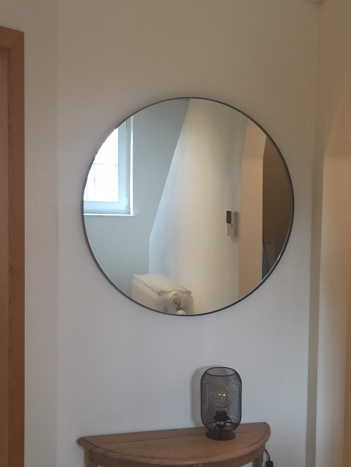 miroir - 80 cm de diamètre, Maison & Meubles, Accessoires pour la Maison | Miroirs, Enlèvement, Comme neuf, Rond, 75 à 100 cm