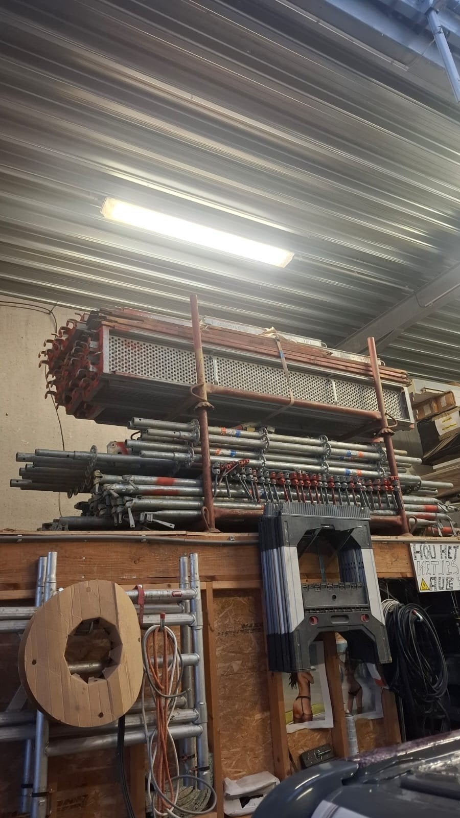 stelling te koop 72m2 (3loopplanken breed), Doe-het-zelf en Bouw, Ophalen