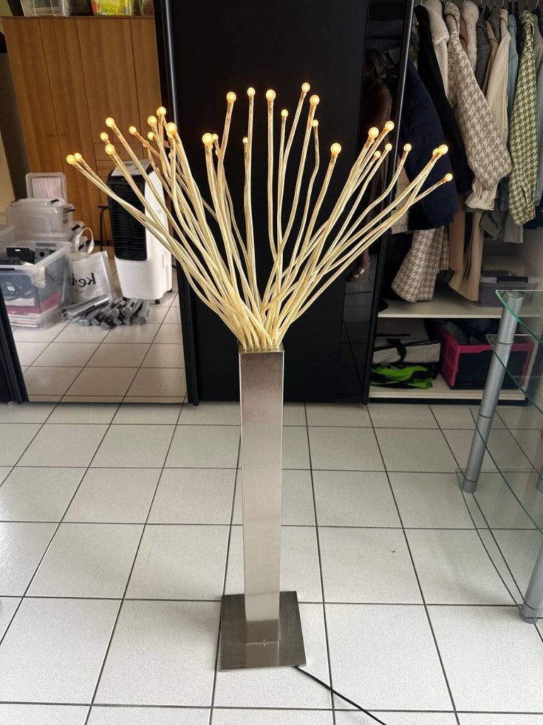 Decoratieve staande lamp – sfeerverlichting – vintage, Huis en Inrichting, Lampen | Vloerlampen, Ophalen, Gebruikt, Kunststof