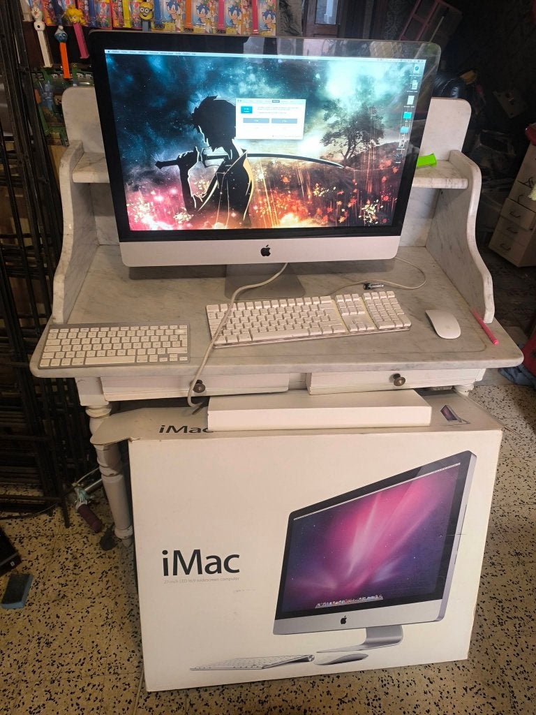 ordinateur pc apple imac a1312 + boite + 2 claviers + souris, Computers en Software, Apple Desktops, HDD, IMac, Ophalen of Verzenden