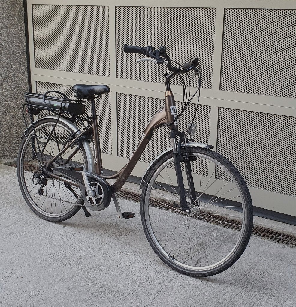 elektrische damesfiets met middenmotor goede staat !, Accès (extra) bas, Frein sur jante, 53 à 56 cm, Enlèvement
