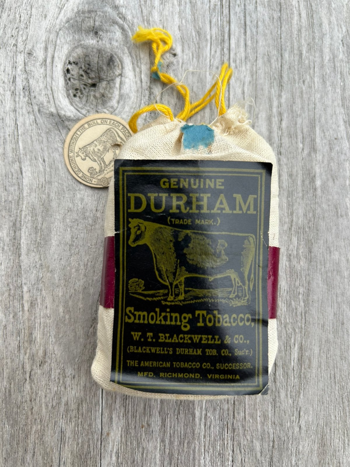 Sac à tabac Durham américain WW2, vide, original, Enlèvement ou Envoi