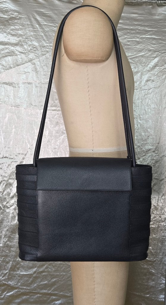 Magnifique sac à bandoulière Delvaux Cedre intemporel, Envoi, Utilisé, Bleu, Sac à bandoulière