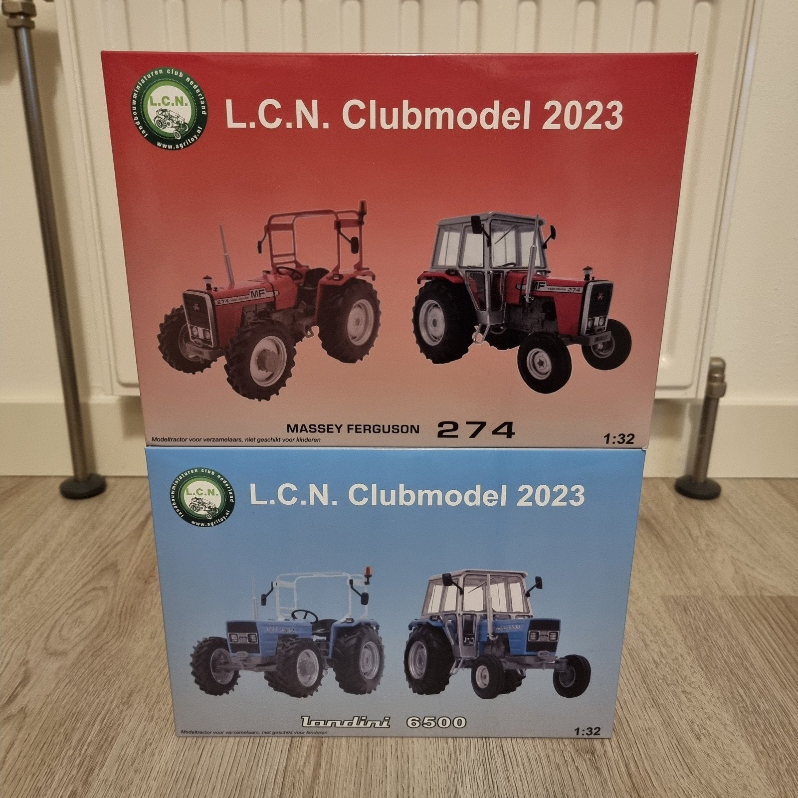 Set Massey Ferguson 274 + Landini 6500 LCN 2023 Marge Models, Hobby en Vrije tijd, Ophalen of Verzenden, Nieuw, Tractor of Landbouw