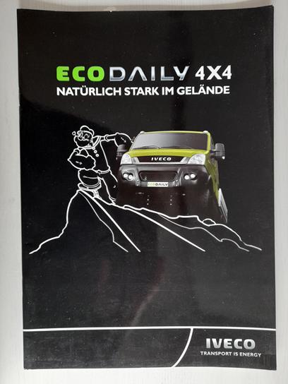 Brochure de l'Iveco Daily 4x4, 2010, Livres, Autos | Brochures & Magazines, Comme neuf, Autres marques, Envoi