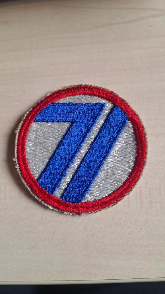 Insigne 71st division d'infanterie US ww2, Envoi