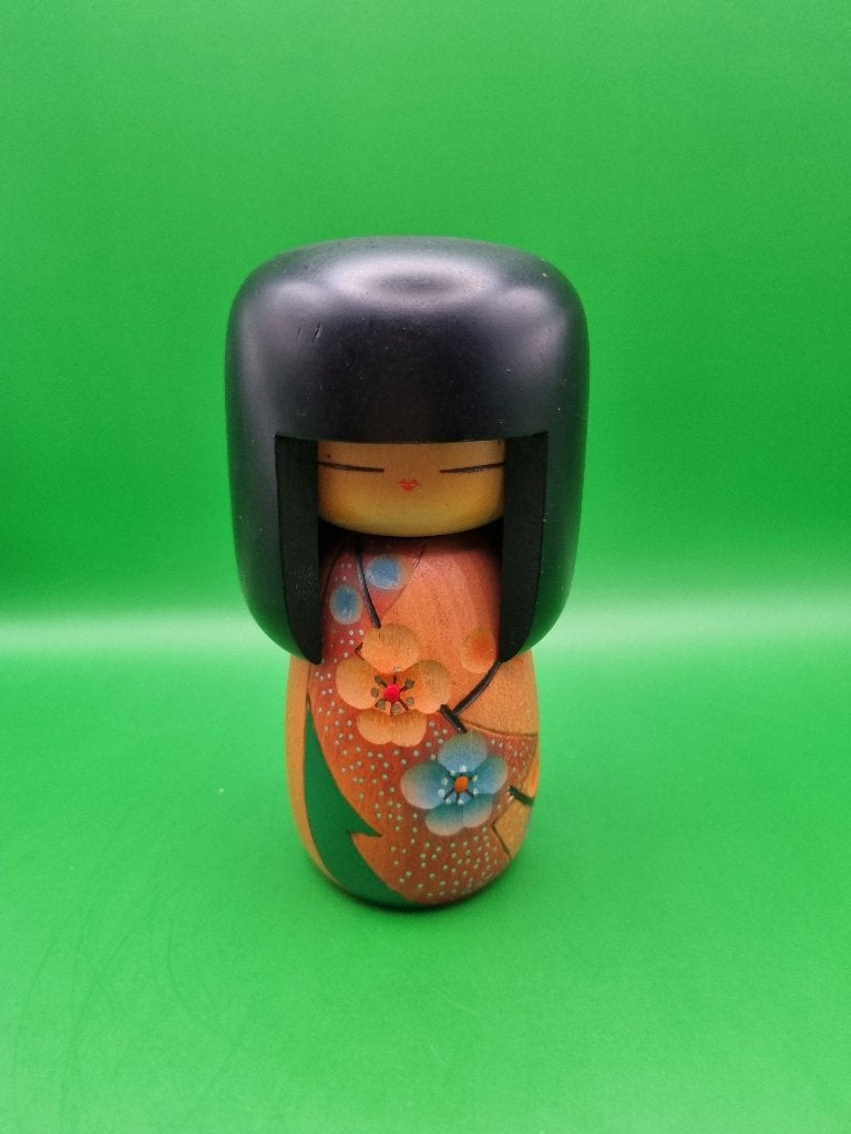 Prachtige Haru no Otozure Kokeshi van Sogen, Antiek en Kunst, Hout, Ophalen of Verzenden, 15 cm, Japan