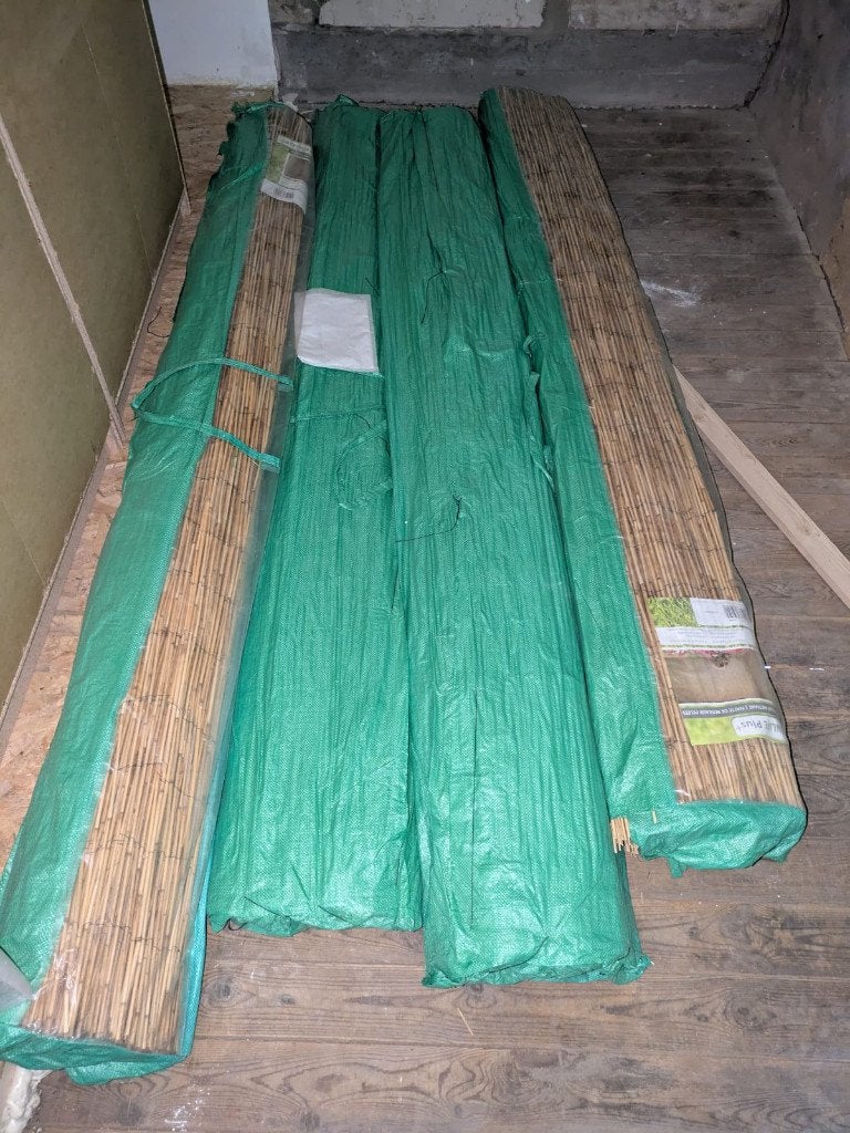 Nattes en roseau 5 m x 2 m (lot de quatre), Jardin & Terrasse, Écrans de jardin, Neuf, 200 cm ou plus, Enlèvement, 200 cm ou plus