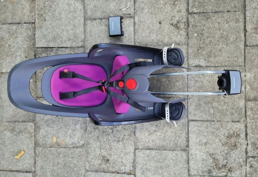 Fietstoel HAMAX Amaze, met extra  montagebeugel, Fietsen en Brommers, Fietsaccessoires | Fietsstoeltjes, Achterzitje, Hamax, Ophalen
