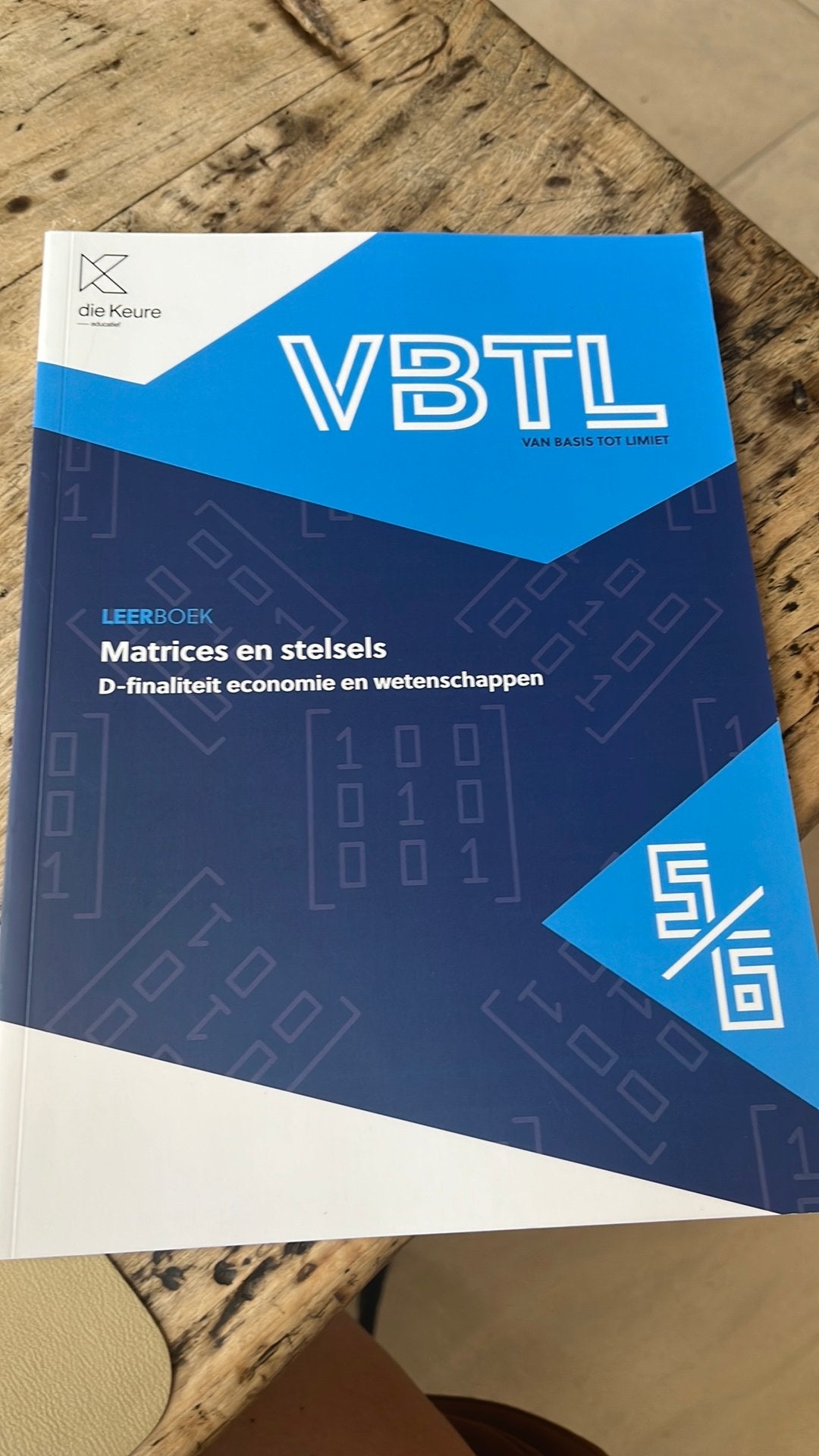 VBTL 5/6 - leerboek Matrices & stelsels (D-Economie en weten, Enlèvement, Néerlandais