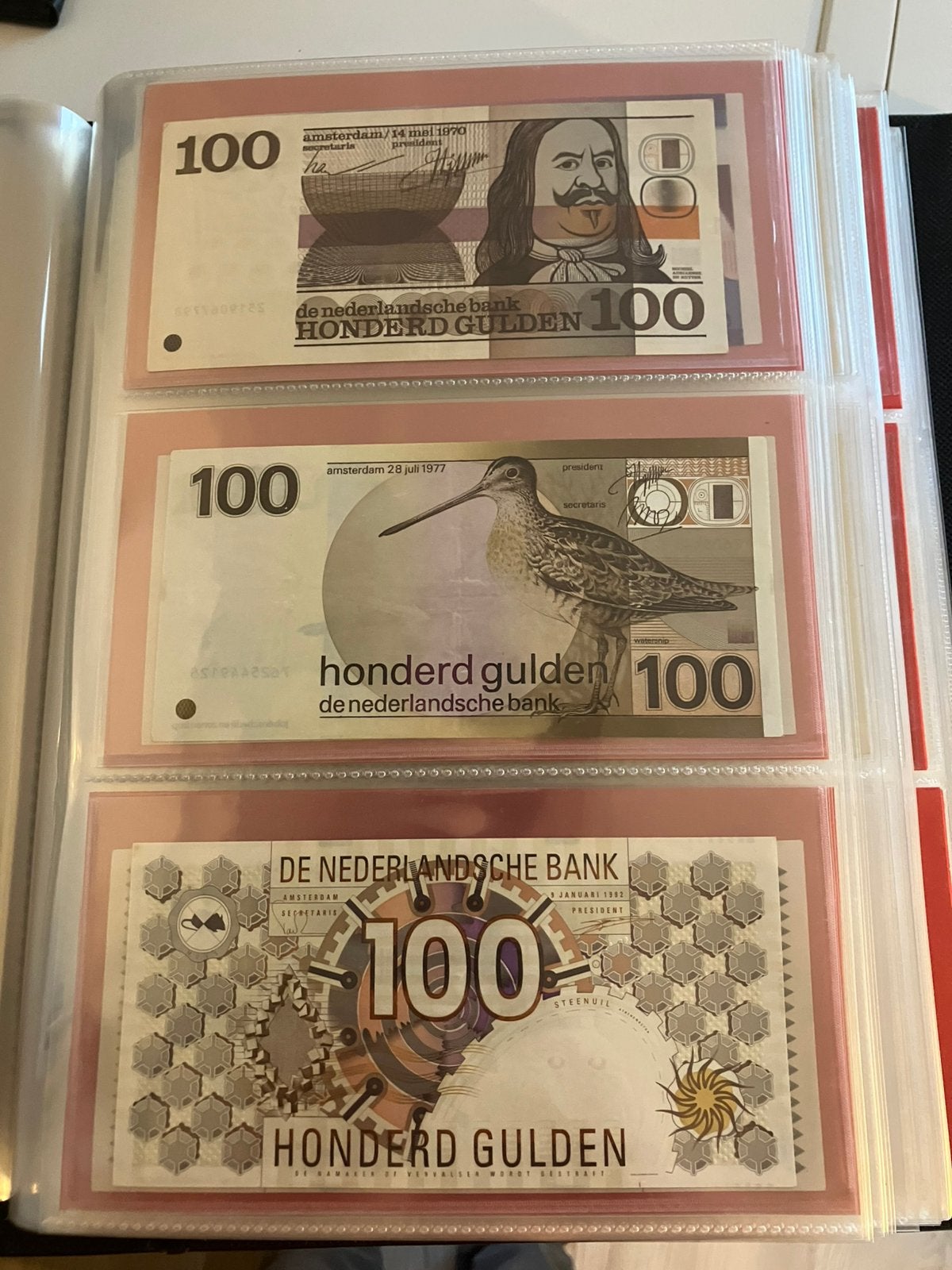 3 stuks mooie 100 nederlandse guldenbiljetten, Ophalen of Verzenden, 100 gulden, Setje